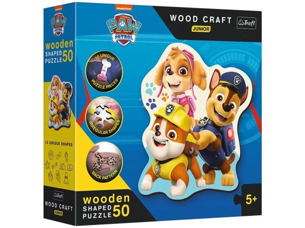 178999 Пазли дерев'яні Trefl 20240 Paw Patrol, 50 дет.