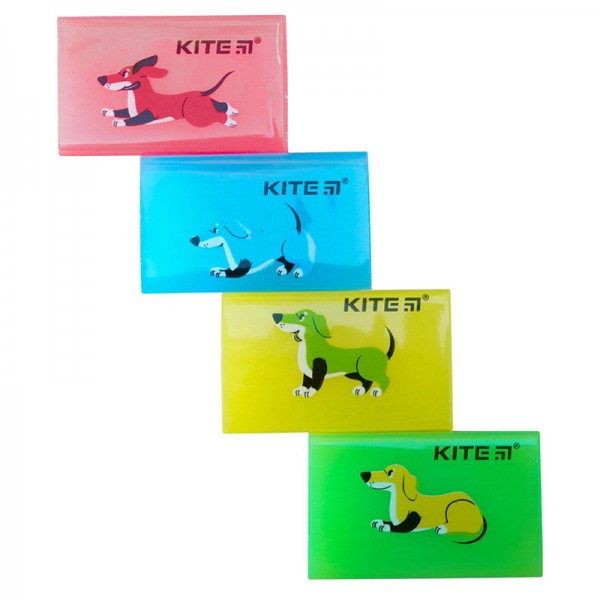 143138 Гумка кольорова Kite Dogs, асорті