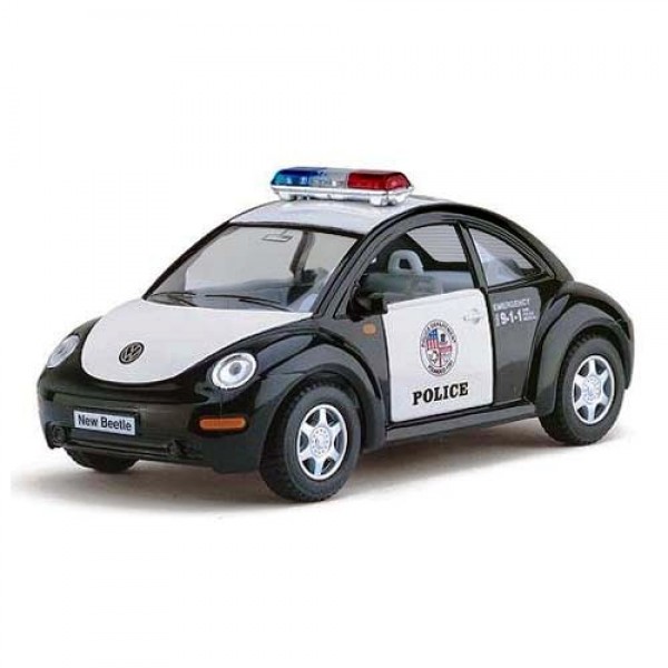 178545 Машинка KINSMART KT 5028 PW NEW BEETLE POLICE, інерц., кор.