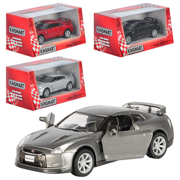 27103 Машинка KINSMART KT 5340 W NISSAN GT-R 2009, інерц., кор.