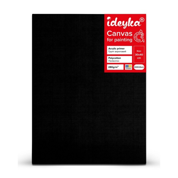 259147 Полотно на підрамнику 30*40 см D005-black