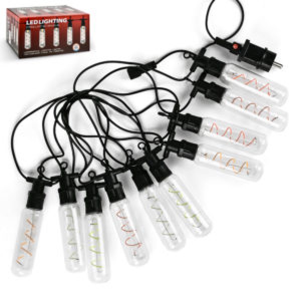 255632 Гірлянда світлодіодна зовнішня "Лампочки Едісона" 5м 10led M50062-С