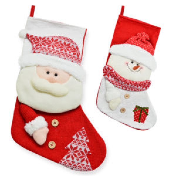 131747 Новорічна шкарпетка для подарунків 50*27см TL00268