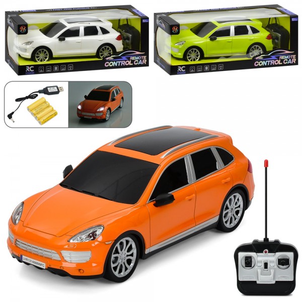 247556 Машина 3826A радіок., акум, 35см, світло, гумові колеса, USBзарядне, 3 кольори, кор., 41,5-15-18,5см