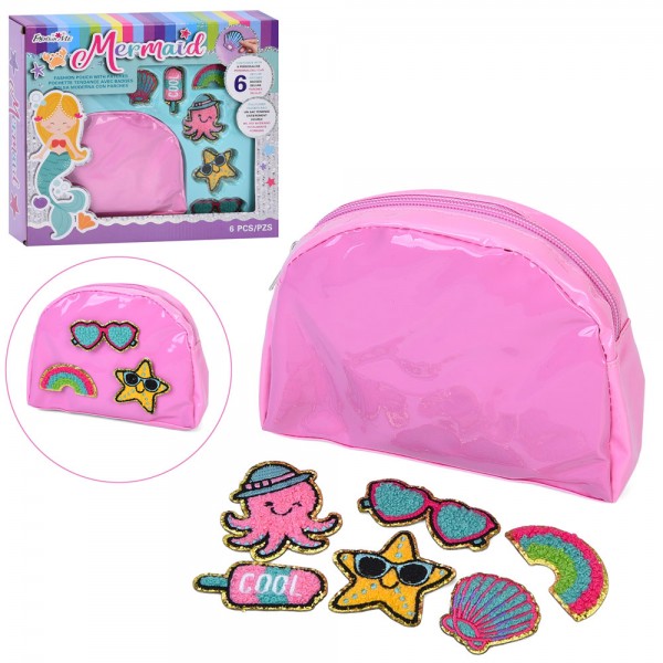 247314 Набір для творчості B231221 прикрась косметичку, косметичка 16-11-3см, наліпки,кор.,