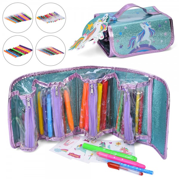 247347 Набір для творчості MP01-U набір для малювання, ручки кольорові, фломастери 20шт, воскова крейда