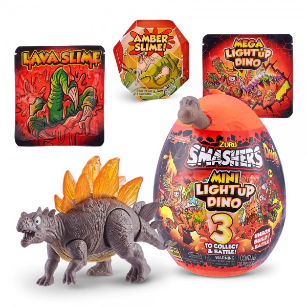 200850 Іграшка у наборі SMASHERS Light-Up Dino Mini з аксесуарами-D (Смешерс Лайт Ап Діно Міні) серія 4, 7473D