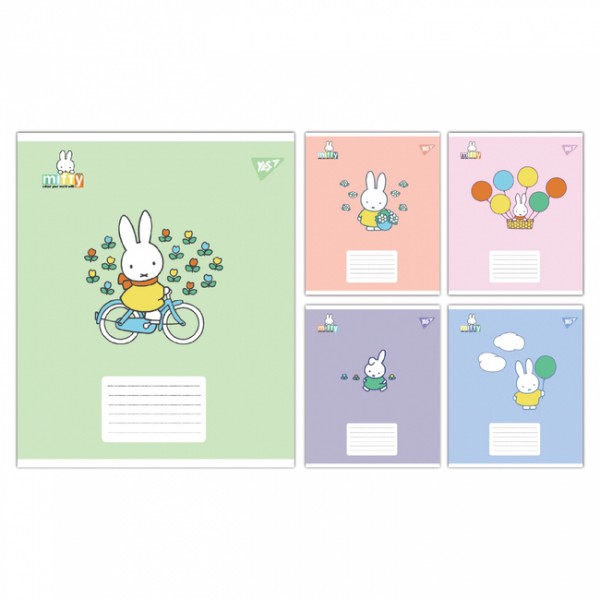 226191 А5/24 кл. Yes Miffy Playfull, зошит учнівський шкільний
