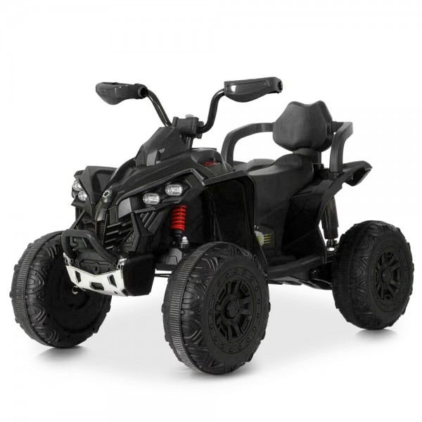 250835 Квадроцикл M 6381EBLR-2 2.4G радіокер.,1*12V7AH,2*45W,MP3,USB, BLUETOOTH,TF,EVA,шкіра,музика,чорний