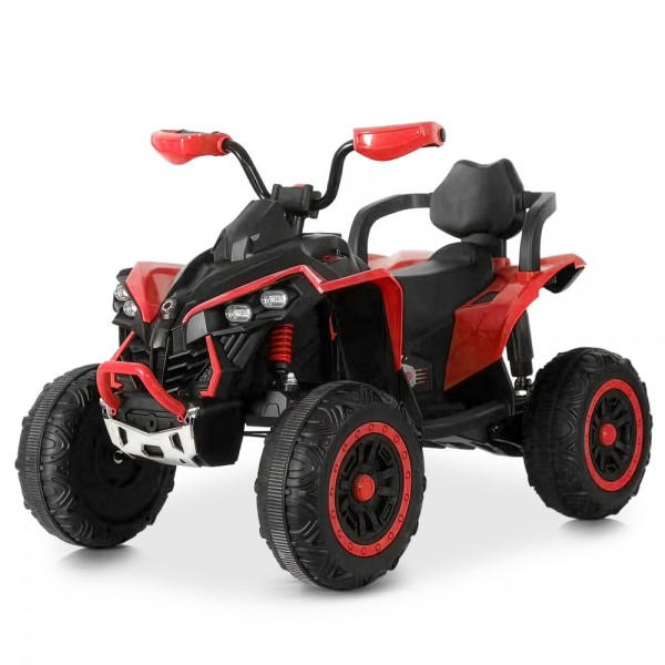 250836 Квадроцикл M 6381EBLR-3 2.4G радіокер.,1*12V7AH, 2*45W. MP3,USB,BLUETOOTH,TF,EVA,шкіра,муз.,червоний