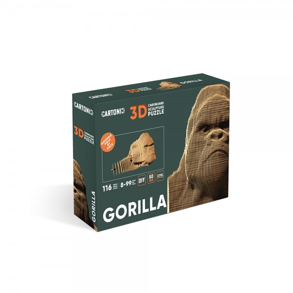 173029 Картонний конструктор "Cartonic 3D Puzzle GORILLA"