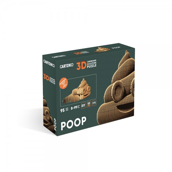 212605 Картонний конструктор "Cartonic 3D Puzzle POOP"