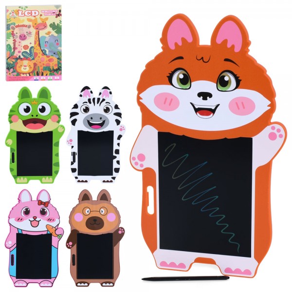 249271 LCD планшет INT 0037 тварина.кольорова, мікс видів, бат,кор.21-34,5-1см