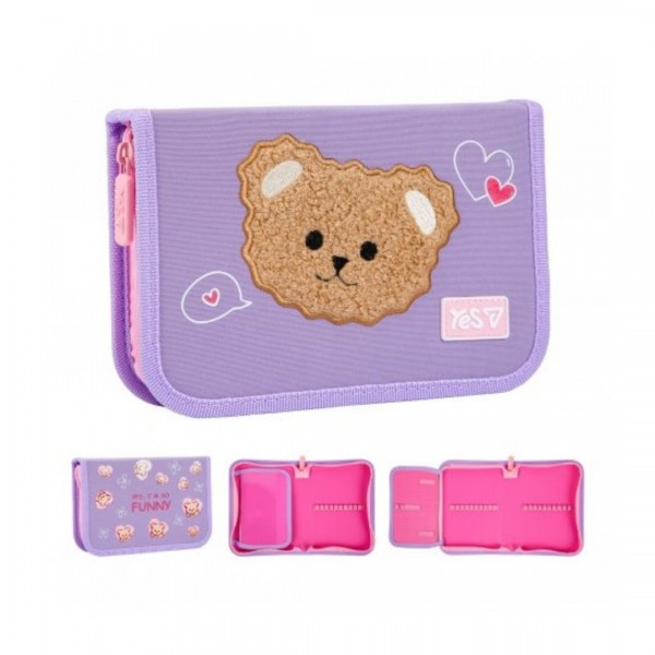 253188 Пенал твердий Yes одинарний з клапаном HP-03 Bear Rules