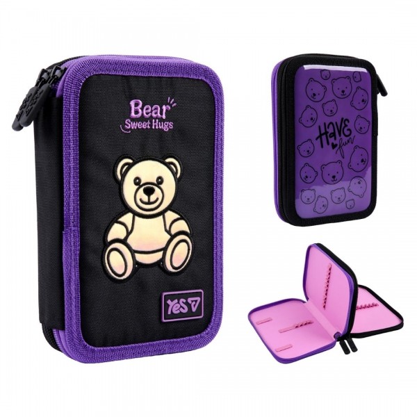 253194 Пенал твердий Yes подвійний HP-01 Bear Sweet Hugs