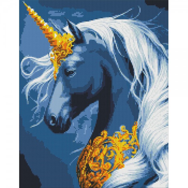 247539 Набір з алмазною мозаїкою "Чарівний одноріг" з АВ стразами 40х50см