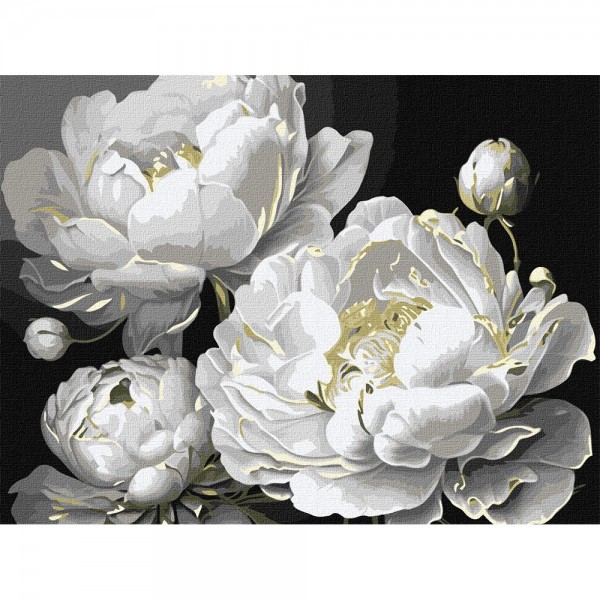 247540 Набір для розпису по номерах "Бездоганна краса з фарбами металік 3" 30х40см