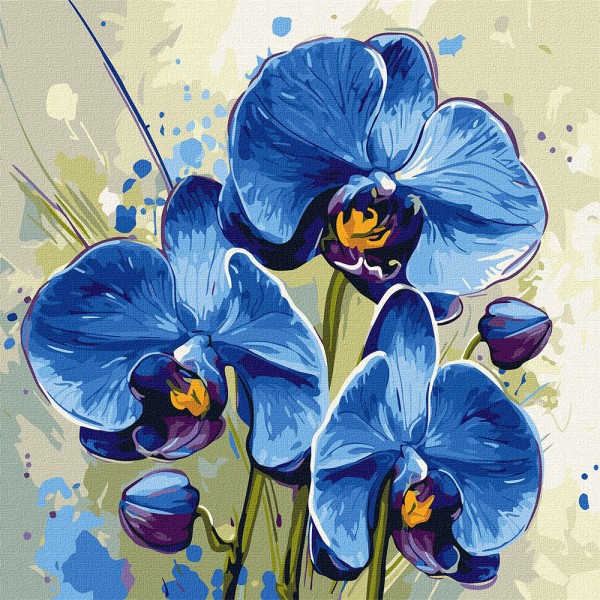 247542 Набір для розпису по номерах "Ніжна орхідея" 40х40см