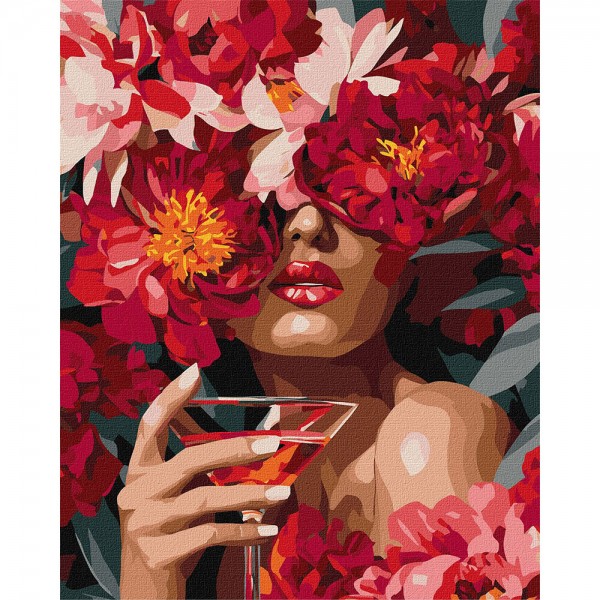 247547 Набір для розпису по номерах "Квіткова Спокуса" 40х50см