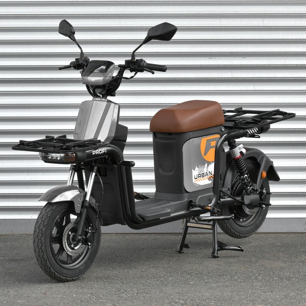 253483 Електроскутер PROFI URBAN/BAT 16д.UB-1602 стал.рама,двигун1200W,Lead Acid бат.72V20AH,USB.NFC.сірий