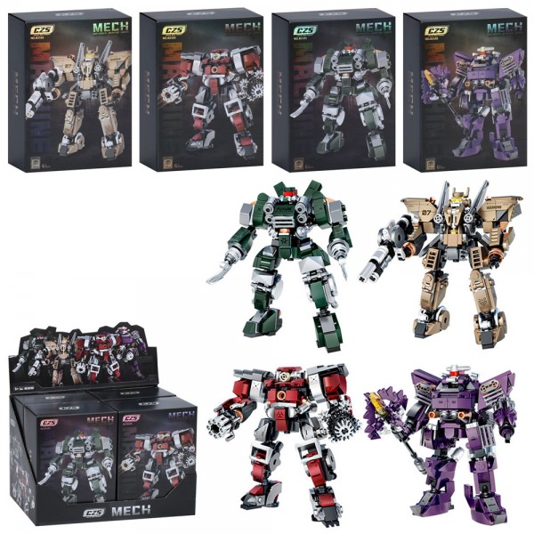 245951 Конструктор B2181 робот, від 242дет, в кор-ці, 4шт(4види) в дисплеї, 31-21,5-16см