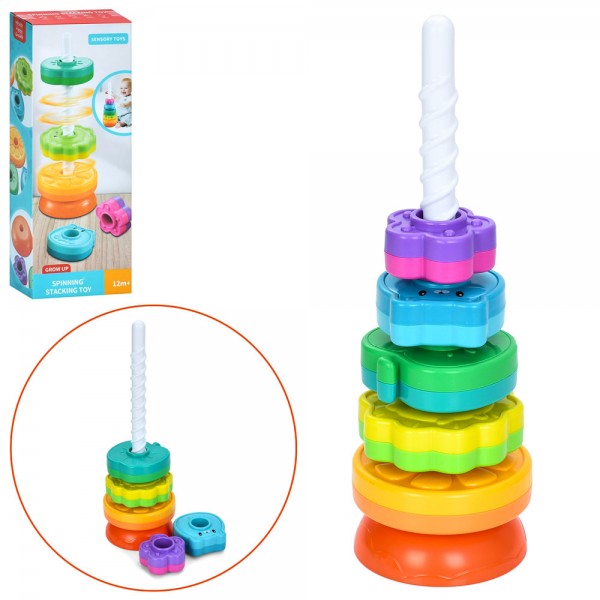 225420 Пірамідка 36403 гвинтова пірамідка, спіральна пірамідка,кільця(текстурні,фрукти,тварини,квітка),кор.