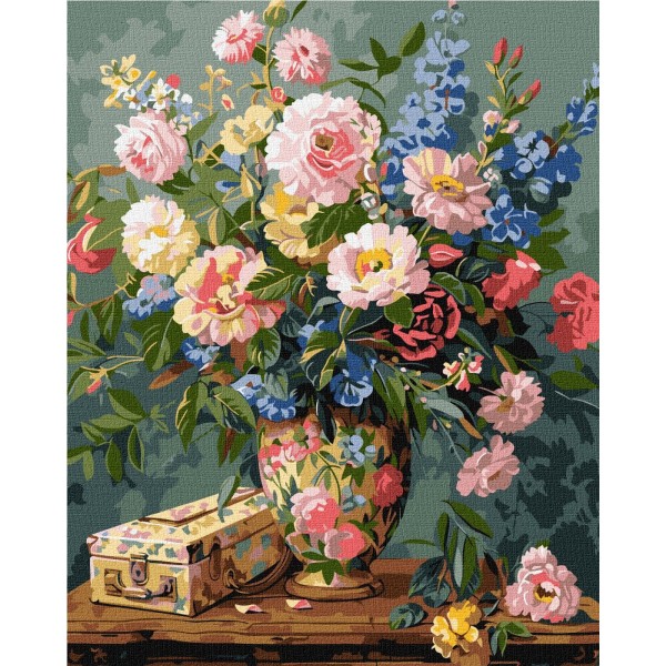 229619 Набір для розпису по номерах "Квіткова фантазія" 40х50см