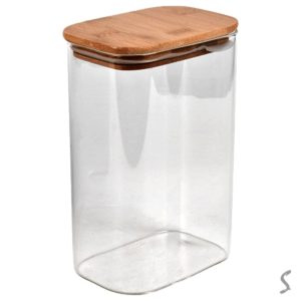 247265 Банка з бамбуковою кришкою "Galaxy" 1.4л 12*8*18см R99911-18