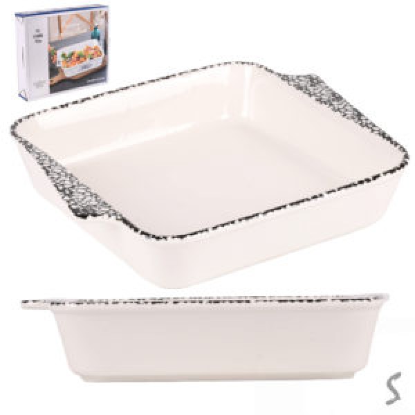 246235 Форма для запікання кераміка "Stains" 750мл 19.5*16.5*4см R35633-S