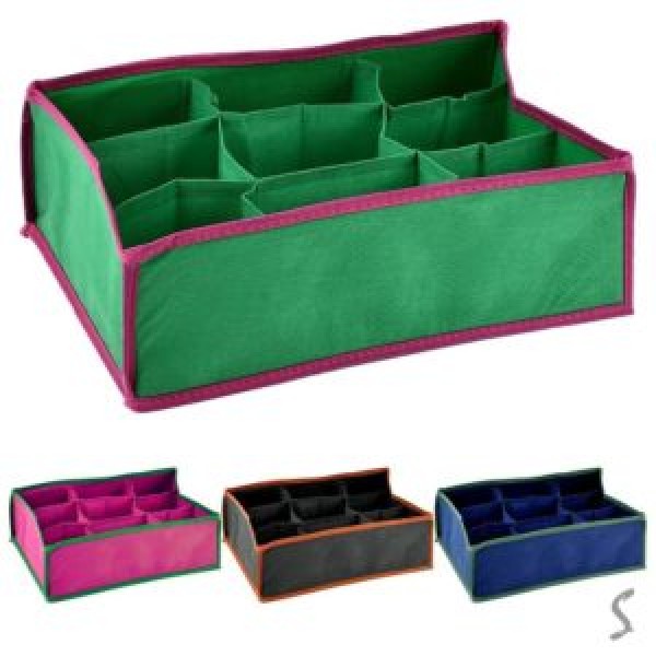 245729 Коробка-органайзер для зберігання білизни "Colorito" 9від 30*20*10см 302010-COLORITO