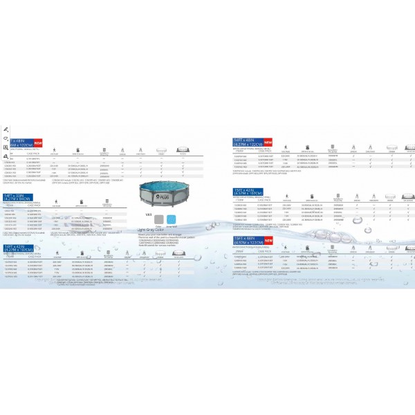 248002 Басейн каркасний 12363V63 (1шт) 366*122см, рем.комплект