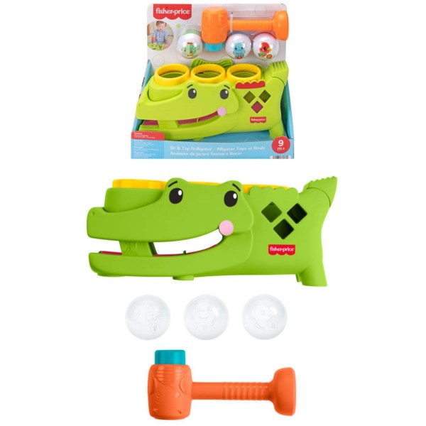 260984 Розвиваюча іграшка Крокодильчик "Катай та стукай" Fisher-Price