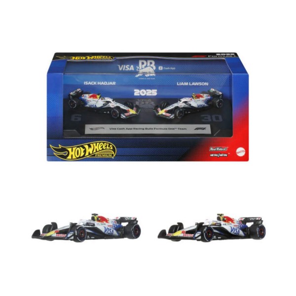 259467 Набір з 2-х колекційних болідів VCARB Liam Lawson та Isack Hadjar "Formula 1" Hot Wheels