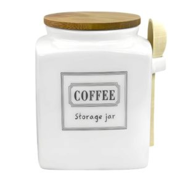 216593 Банка для кави "Storage jar" з ложкою 800мл 10*10*13см.,MC4550-C