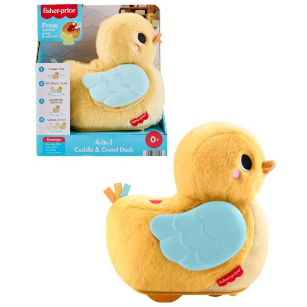260985 Розвивальне каченя 4-в-1 "Обіймай та повзи" Fisher-Price