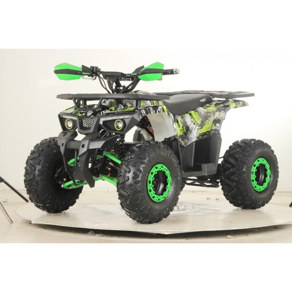 245931 Квадроцикл HB-EATV1450H-2-5(MP3) V2 мотор 1450W безщітк, 5акум 12V/20AH,спинка,муз, ВТ, SD,чор.-зел.