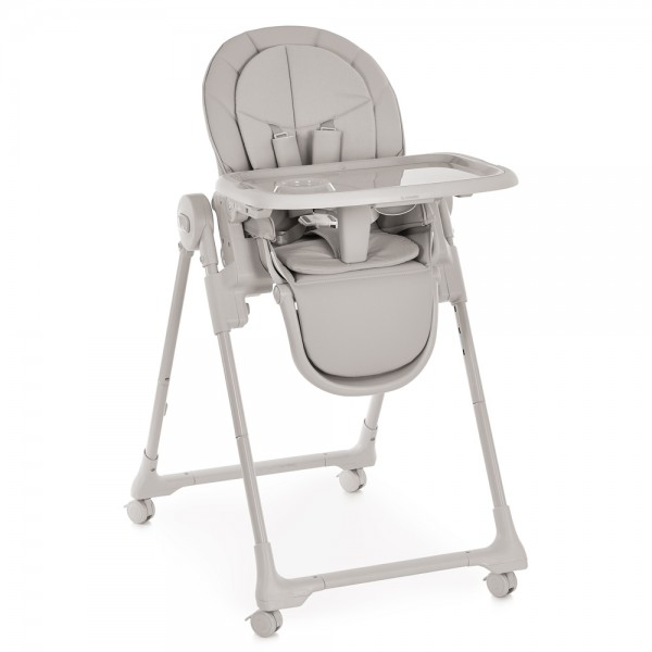 245939 Стільчик El Camino CRYSTAL ME 1037 Nude Taupe для годування,5-точ.ремені,матрац,4 колеса,шкір.,бежев