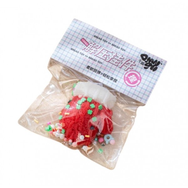 244866 Іграшка-антистрес FG241114096H рукавичка, мішура, кул., 12 шт. в диспл., 28-6-24,5 см.