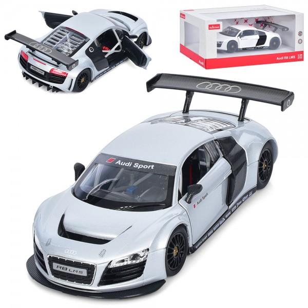 157038 Машина 56100 Audi, 1:24, метал, двері, капот відкриваються, 2 кольори, кор., 24-13-11 см.