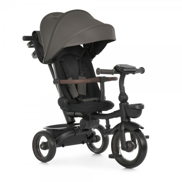 247749 Велосипед MT 1038-1 Chocolate Fondant 3 колеса EVA, поворотн, складн, батьк. ручка, багажник,шоколад