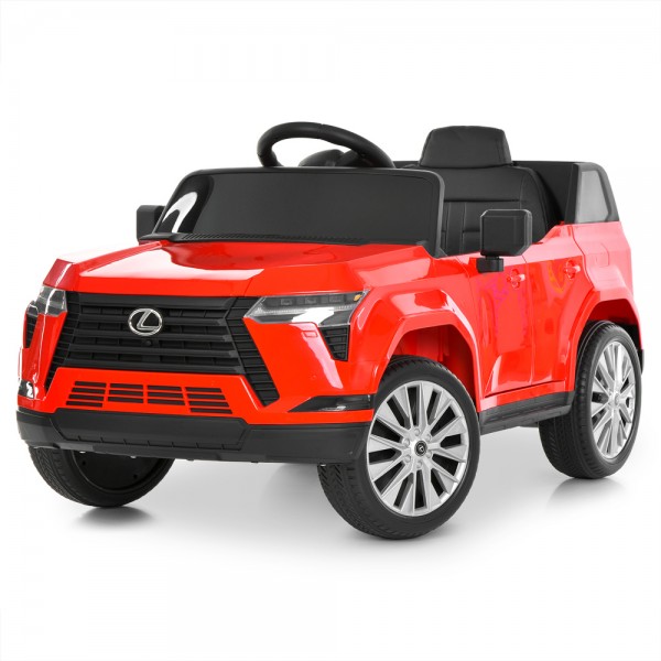 247758 Джип M 6301EBLR-3 радіок, 2,4G, 2*35W,1*12V7-9AH, муз, світло, шкір.сидіння, BT, USB, EVA, червоний