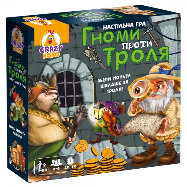 181970 Гра настільна Vladi Toys розважальна. Гноми проти троля. VT8055-36