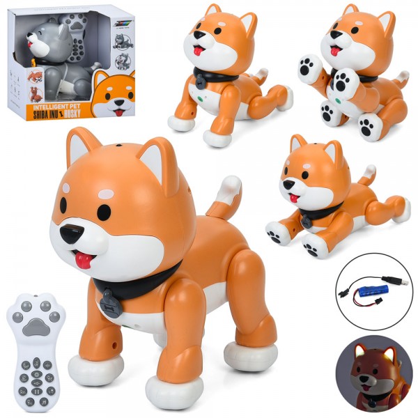 241513 Тварина K47 дист.кер.(ІЧ),собака,акум.,сенсорний,танцює,команди,USB,2кольори,муз.,світло,кор.,23-21,