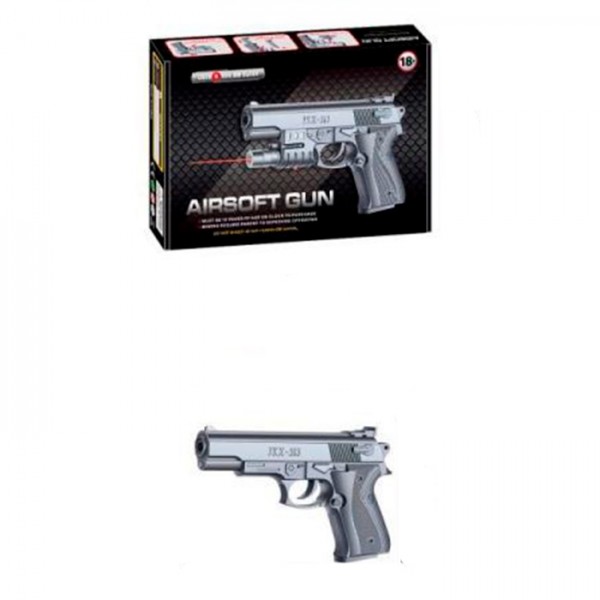 247406 Пістолет 313A 16,5см, пластикові кулі, кор., 23,5-16-4см