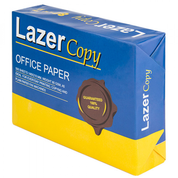 10061 Папір для лазерного друку, Lazer Copy, A5,  80г/м2, 500 арк.