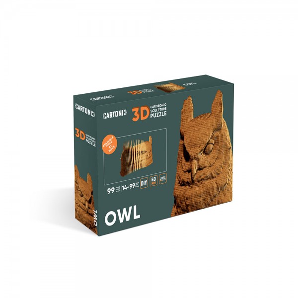 182160 Картонний конструктор "Cartonic 3D Puzzle OWL"