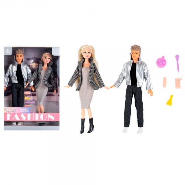 249290 Лялька ST9958-14 сім'я, шарнірна, аксесуари, мікс кольорів, в кор-ці, 22-32,5-6см