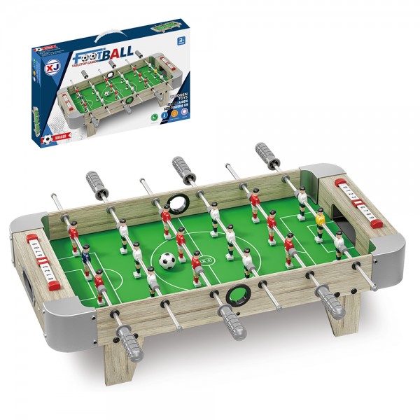 245960 Футбол XJ6016 дерев'яний,на штангах,на ніжках,70-36-18см(шир.зі штангами 58см),розм.ігр.поля 57,5-34