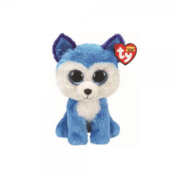 158858 Дитяча іграшка м’яконабивна TY Beanie Boo's 36474 Блакитний хаскі "PRINCE" 25см