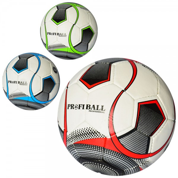 84460 М'яч футбольний 2500-102 розмір 5, ПУ 1,4 мм., ручна робота, 32 панелі, 400-420 г., 3 кольори, кул.